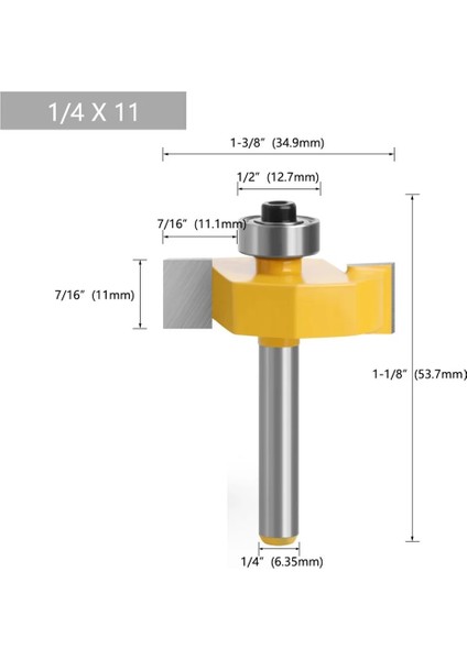 6mm Sap 45 # Çelik Freze Kesiciler Yg8 Karbür Ucu Ahşap T-Planlama Rabbet Yönlendirici Bit W/kırpma Makinesi Elektrikli El Aletleri Için Rulman (Yurt Dışından) fiyatları