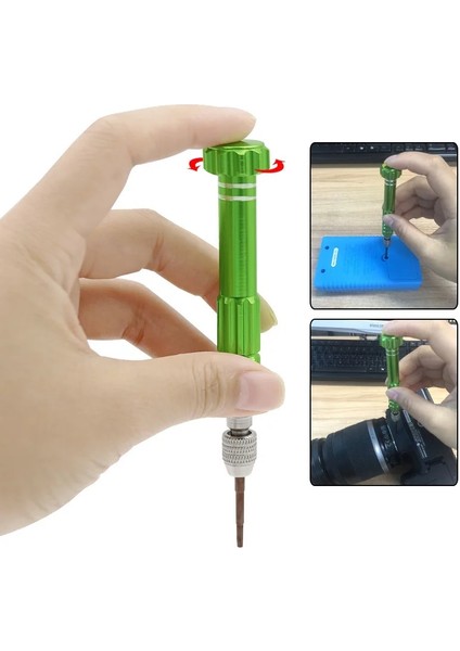 Mavi Kiti Android iPhone Tamir Sökmeye Çapraz Başlı Tornavida 1 Açık Alet Pentalobe 5 Bit Manyetik Cep Torx Telefon (Yurt Dışından)