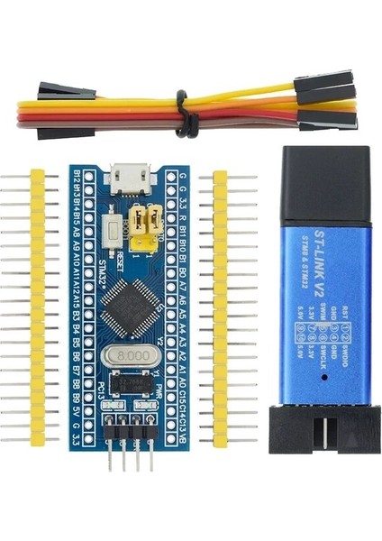 C8T6 St-Lınk V2 ile St-Lınk V2 Simülatörü Indir Programcı Orijinal STM32F103C8T6 Arm STM32 Minimum Sistem Geliştirme Kartı STM32F401 STM32F411 (Yurt Dışından)