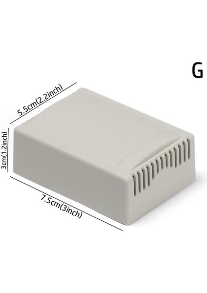 G Beyaz Abs Plastik Elektronik Alet Çantası Ev Konut Su Geçirmez Kapak Projesi Muhafaza Kutuları Pratik Elektrik Parçaları Aracı (Yurt Dışından)