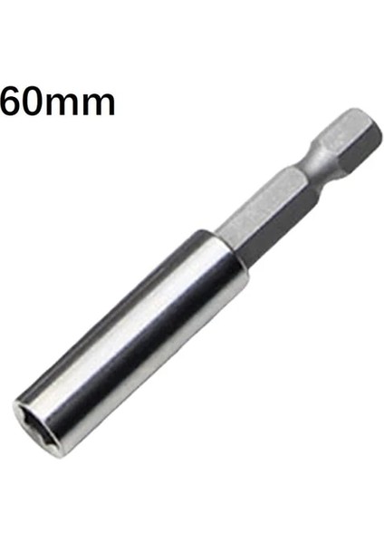 60MM 1 Adet Soket Adaptörü 1/4 Hex Shank Vida Bit Uzatma Biyel Tornavida Ucu Tutucu Ağaç Işleme Araçları Aksesuarları (Yurt Dışından)
