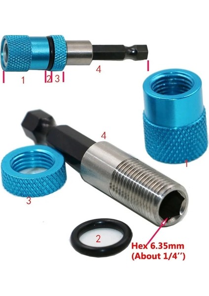 Gümüş 1 Adet Ayarlanabilir Vida Derinliği Manyetik Tornavida Bit Tutucu 1/4 Inç Altıgen Sürücü ile 5 Adet Ph2 Tornavida Uçları 60MM Hızlı Tutucu (Yurt Dışından) indirimleri