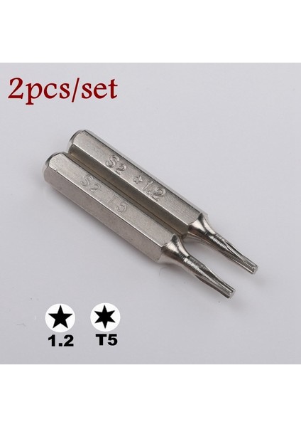 9 Adet Tornavida 3/25 "(4mm) Bit Torx T2 T3 T4 T5 T6 PH000 Pentalobe 0.8/1.2 Huawei Samsung Macbook Air Pro Iphone7/8/x/xr/xs Max (Yurt Dışından)