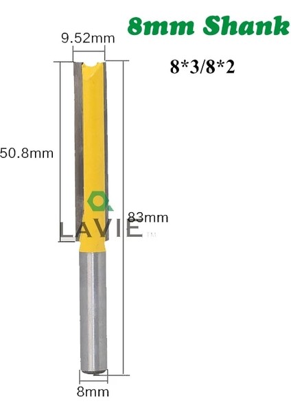 01 1 Adet 8mm Shank Freze Kesicisi Ahşap Oyma 50MM 77MM Uzun Düz Freze Ucu 1/2 "çaplı Kenar Ahşap Kesme Kesici Bıçak (Yurt Dışından) fırsatları
