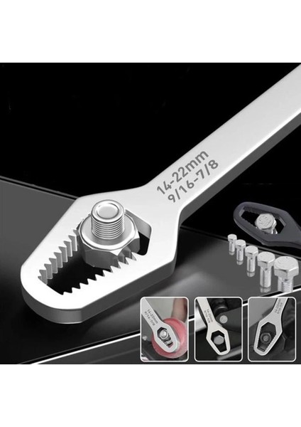 Evrensel Bir Torx Anahtarı Ayarlanabilir Çok Fonksiyonlu Anahtar 8-22 mm Manuel Onarım Aracı Bisiklet Motosiklet Araba Tamir Aracı Torx Anahtarı (Yurt Dışından) modelleri