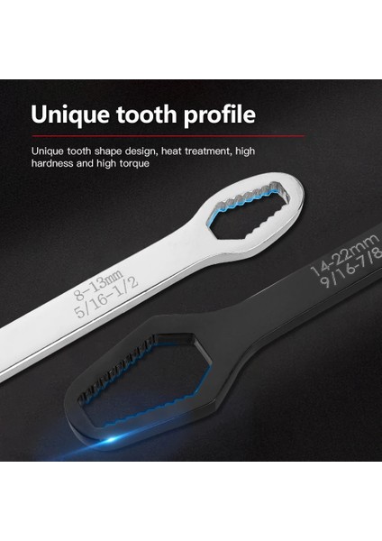 Evrensel Bir Torx Anahtarı Ayarlanabilir Çok Fonksiyonlu Anahtar 8-22 mm Manuel Onarım Aracı Bisiklet Motosiklet Araba Tamir Aracı Torx Anahtarı (Yurt Dışından) indirimleri