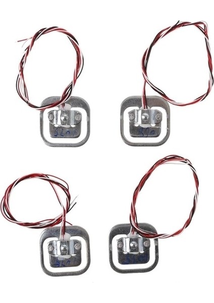 4 Adet Sensör 4 Adet 50 kg Insan Terazisi Yük Hücresi Ağırlık Sensörleri + HX711 Ad Modülü Vücut Yük Hücresi Tartı Sensörü Basınç Sensörleri Ölçüm Araçları (Yurt Dışından)