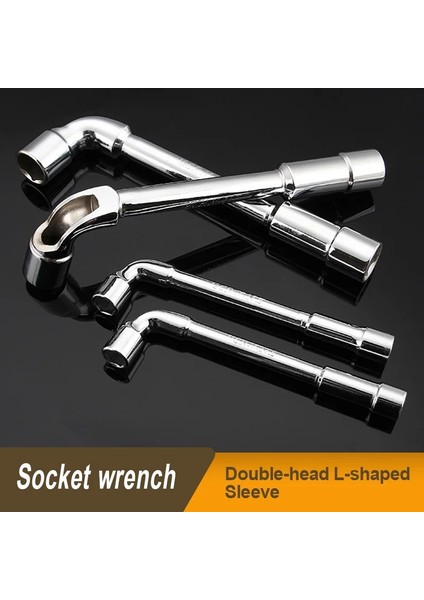 7mm Çok Fonksiyonlu 7-Şekilli Crv Ayna Krom Kaplama Çift Kafalı L-Şekilli Freze Deliği Delikli Altıgen Dirsek Soket Anahtarı (Yurt Dışından)
