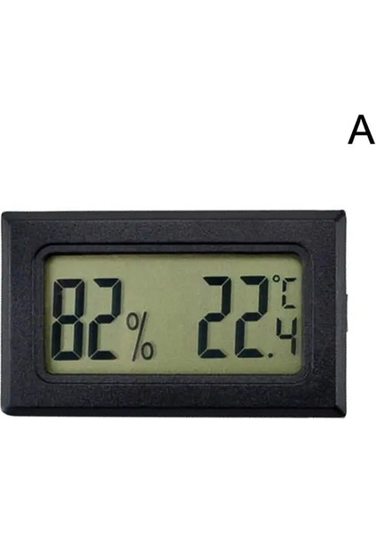 Siyah Dijital Mini Termo-Higrometreler LCD Kapalı Uygun Sıcaklık Sensörü Nem Ölçer Termometre Higrometre Ölçer (Yurt Dışından)
