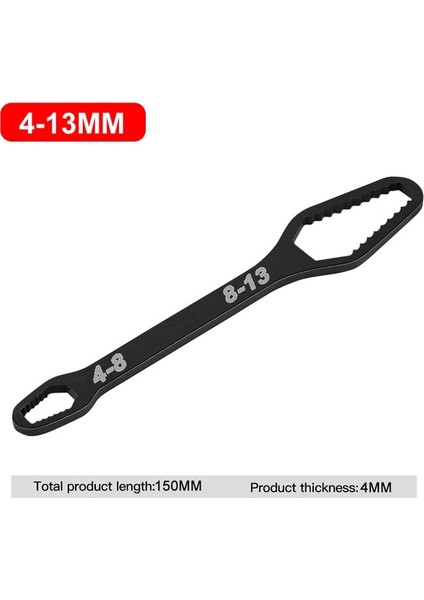 4-13 8-22MM Evrensel Torx Anahtarı Ayarlanabilir Çift Kafalı Torx Anahtarı Çok Fonksiyonlu Kendinden Sıkma Gözlük Anahtarı El Aletleri (Yurt Dışından)