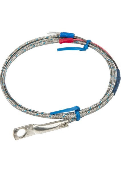 K 5mm Delik FTARR02 K E Tipi 1m Metal Ekranlama Kablosu 4mm 5mm 6mm Çaplı Delik Halka Başlı Termokupl Sıcaklık Sensörü (Yurt Dışından)