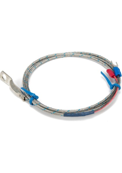 K 5mm Delik FTARR02 K E Tipi 1m Metal Ekranlama Kablosu 4mm 5mm 6mm Çaplı Delik Halka Başlı Termokupl Sıcaklık Sensörü (Yurt Dışından)