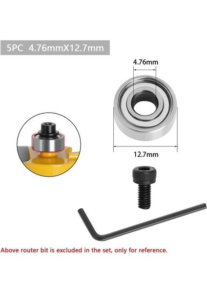 F Dayanıklı Çelik Rulmanlar Aksesuar Seti Freze Kafaları ve Şaft Üst Montajlı 1/2 3/8 3/4 Rulman Durdurma Halkası Seti Için Uygundur (Yurt Dışından) fırsatları