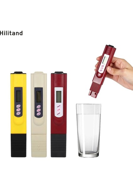 Kırmızı 0-9990PPM Dijital Ph Ölçer Su Kalitesi Test Cihazı Için Su Saflığı Test Kalemi Akvaryum Akvaryum ve Havuz Filtresi Doğru Monitör (Yurt Dışından)