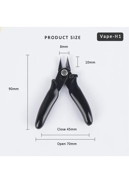Vape-H1 Yth-22 23 Kesme Pense Makası Tel Kesici Kablo Kesiciler Çok Fonksiyonlu Aletler Mini Elektrik Teli Kablo Kesici Crclip Pense (Yurt Dışından)