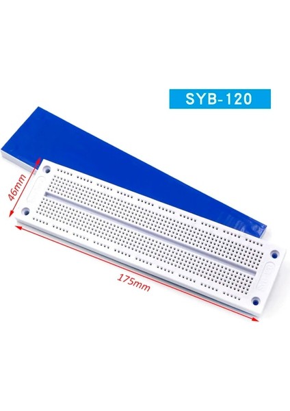 SYB-120 Syb 120 400 500 830 840 1660 MB102 Gl-12 Nokta Lehimsiz Pcb Breadboard Mini Evrensel Test Protokolü Dıy Ekmek Tahtası (Yurt Dışından)