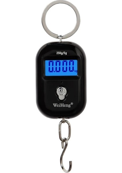 Siyah Weiheng 25 kg 5g Mini Dijital Cep Ölçeği Taşınabilir Bagaj Kanca Terazi LCD Arka Işık Mutfak Asılı Çelikhane Ağırlık Dengesi (Yurt Dışından) fiyatları