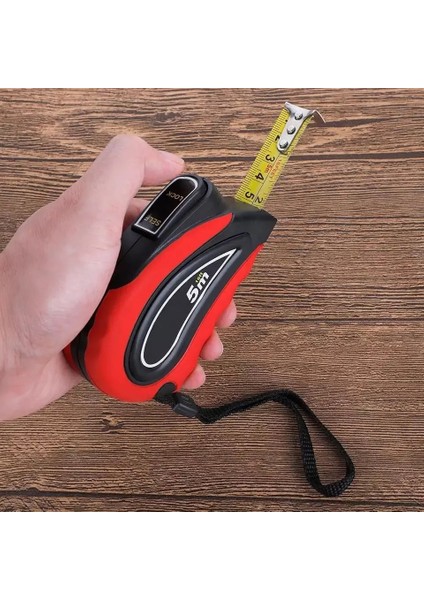 Beyaz 3MX15MM 3m 5m 7.5m Mezura Geri Çekilebilir Mezura Cetveli Otomatik Kilit Sistemi ile Inşaat Zanaat Yüklenici Marangoz Için (Yurt Dışından)