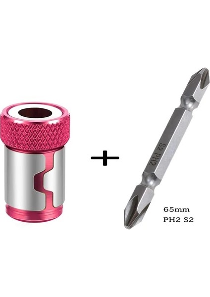 Ph2 ile 1/4" Manyetik Halka Metal Tornavida Ucu 6.35MM Shank Için Korozyon Önleyici Matkap Ucu Mıknatıs Güçlü Halka (Yurt Dışından)