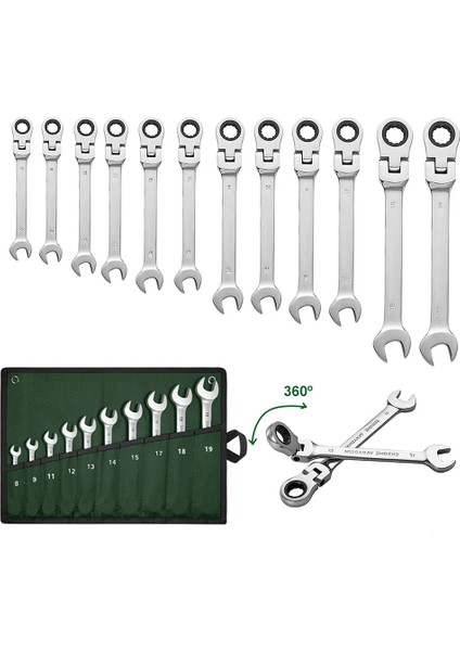 7mm-1 Adet Kombinasyon Cırcır Anahtarı, Esnek Kafalı, Çift Amaçlı Cırcır Aleti, Cırcır Kombinasyon Seti.araba El Aletleri (Yurt Dışından) fiyatları