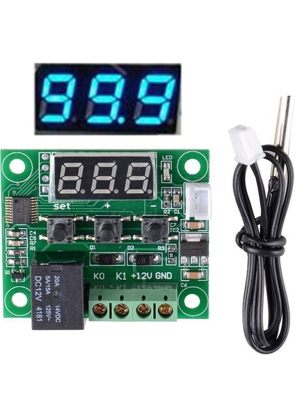 Yeşil 12 V W1209 LED Dijital Termostat Sıcaklık Kontrol Cihazı Regülatörü Dc 12 Beyaz LED Kuluçka Ev Kapalı Termoregülatör (Yurt Dışından)