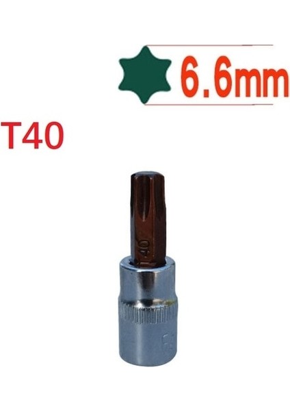T40 Hex Torx Tornavida Bit 1/4 Inç Sürücü Soket El Aletleri Ev Mobilya Onarım Çalışmaları Için T8-T40 (Yurt Dışından)