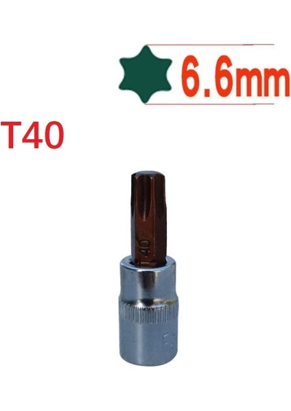 T40 Hex Torx Tornavida Bit 1/4 Inç Sürücü Soket El Aletleri Ev Mobilya Onarım Çalışmaları Için T8-T40 (Yurt Dışından)