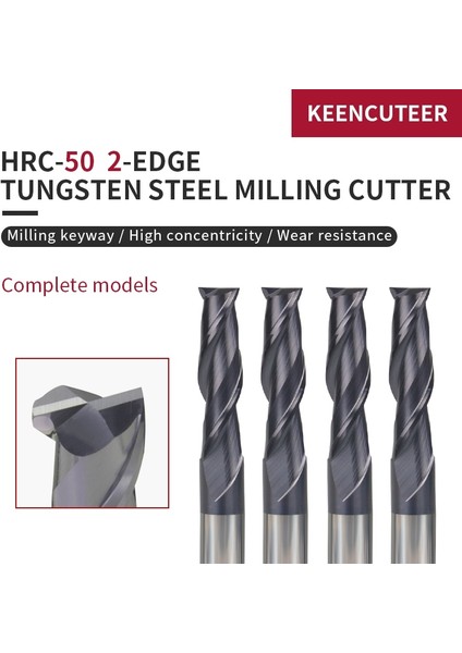 2f D3.5XD4X50L 1 Adet Tungsten Çelik Parmak Frezeler 1mm 6mm 12MM 2 Flüt HRC50 Düz Şaft Freze Kesicisi Alaşım Kaplama Karbür Elektrikli El Aletleri Cnc Torna (Yurt Dışından) fiyatları