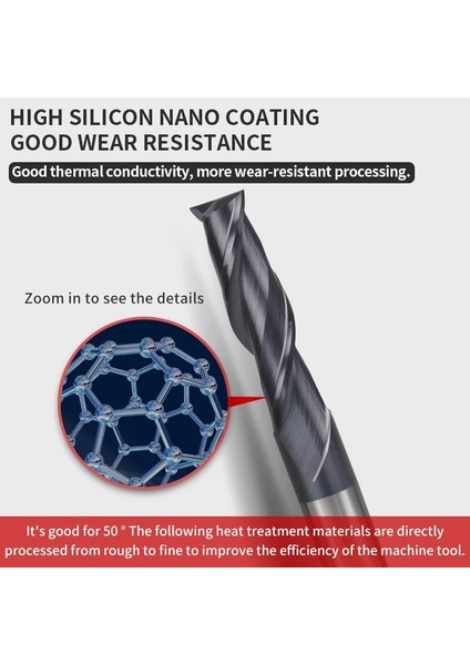 2f D3.5XD4X50L 1 Adet Tungsten Çelik Parmak Frezeler 1mm 6mm 12MM 2 Flüt HRC50 Düz Şaft Freze Kesicisi Alaşım Kaplama Karbür Elektrikli El Aletleri Cnc Torna (Yurt Dışından) modelleri