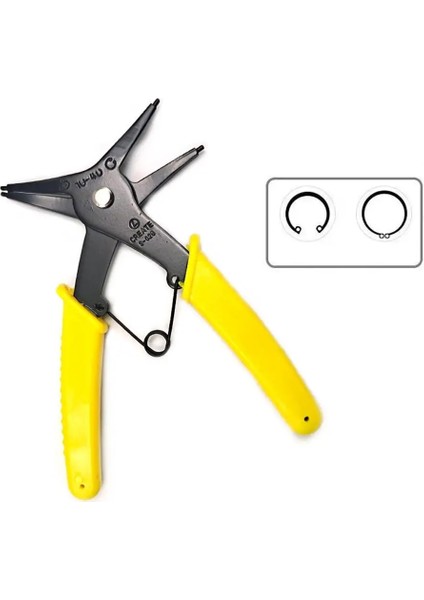 Sarı 1 Adet Dahili Harici Kart Çift Amaçlı Segman Pensesi 2'si 1 Arada Çok Fonksiyonlu Tutma Halkası Kerpeten Tamir El Aletleri (Yurt Dışından) fiyatları