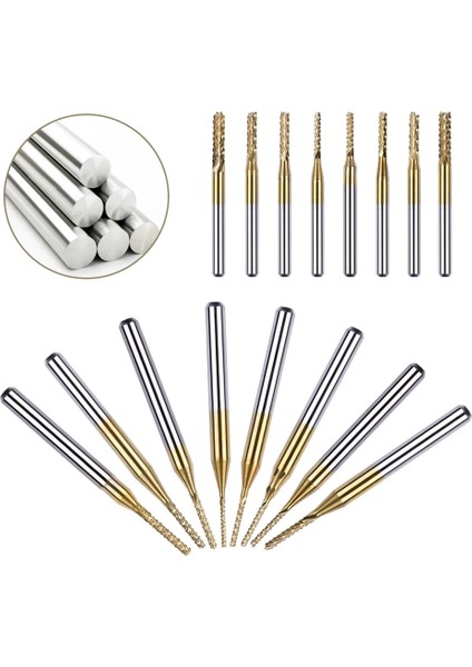 1.8mm 1 Adet Titanyum Kaplamalı Freze Kesicisi Karbür End Mill Kenar Kesici Matkap Ucu Taşlama Makinesi Gravür/kesme Şaft Cnc Pcb (Yurt Dışından) modelleri