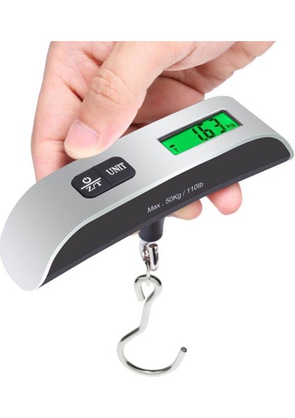 Bir LCD Dijital Asılı Bagaj 50 kg Arkadan Aydınlatmalı Terazi Seyahat Bagaj Bavul Taşınabilir El Elektronik Ağırlık Aracı (Yurt Dışından) fiyatları