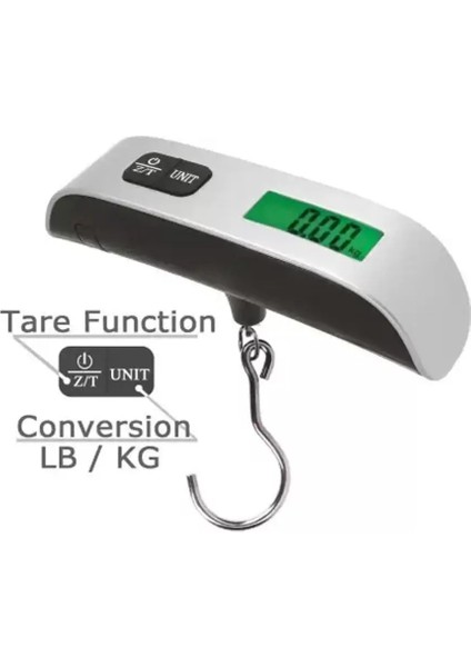 Bir LCD Dijital Asılı Bagaj 50 kg Arkadan Aydınlatmalı Terazi Seyahat Bagaj Bavul Taşınabilir El Elektronik Ağırlık Aracı (Yurt Dışından) indirimleri