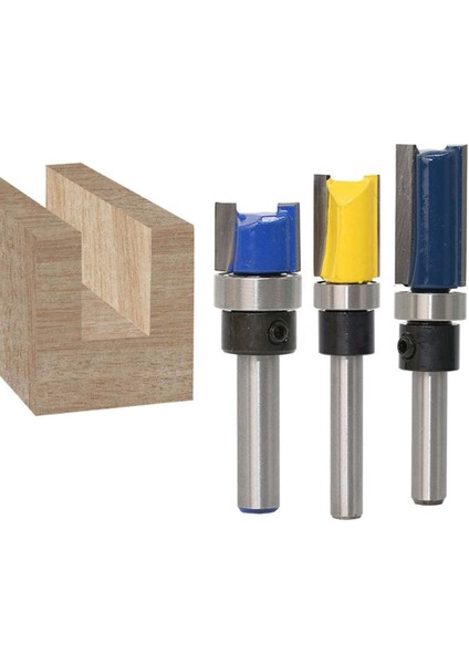 25MM 1/4 "(6.35MM) Shank Gömme Trim Yönlendirici Bit Desen Bit Üst Alt Rulman Bıçağı Şablonu Ahşap Freze Kesicisi Marangoz (Yurt Dışından) fiyatları