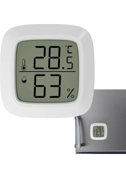 Beyaz Santigrat LCD Dijital Ekran Termometre Higrometre Kapalı Oda Elektronik Sıcaklık Nem Ölçer Sensör Ölçer Hava Istasyonu Kaynağı (Yurt Dışından)