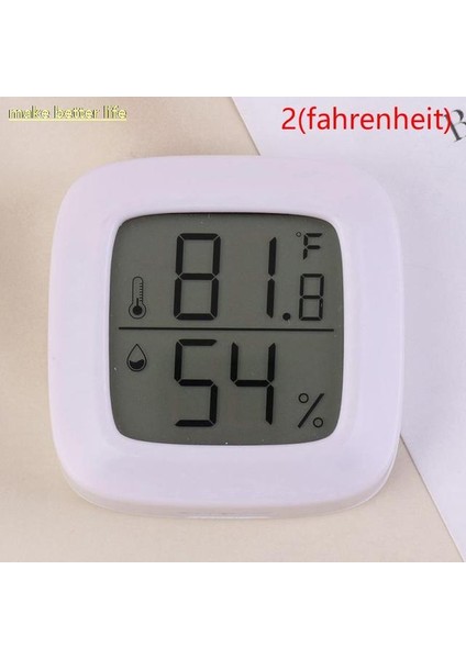 A2 Mini Kapalı Termometre LCD Dijital Termometre Oda Higrometre Ölçer Sensörü Nem Ölçer Sıcaklık Ölçer (Yurt Dışından)