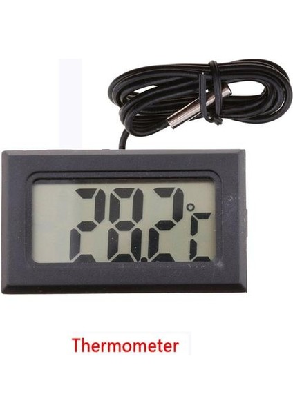 Wired-Black-1 Mini LCD Dijital Termometre Higrometre Sıcaklık Iç Mekan Uygun Sıcaklık Sensörü Nem Ölçer Ölçer Aletler Kablo (Yurt Dışından)