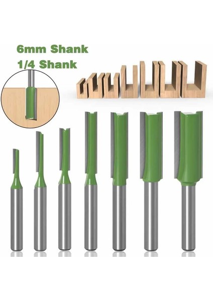 6.35X12X30 1 Adet 1/4 6mm Shank Düz Bit Düzeltici Temizleme Gömme Trim Ahşap Karbür Yönlendirici Bit Freze Kesiciler Ağaç Işleme Araçları Kesiciler (Yurt Dışından) fiyatları