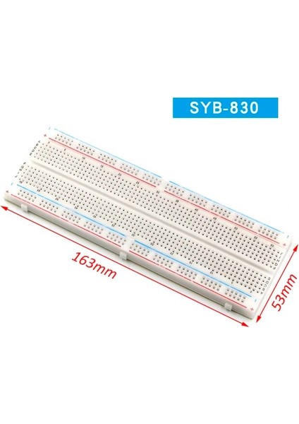 SYB-830 Syb 120 400 500 830 840 1660 MB102 Gl-12 Nokta Lehimsiz Pcb Breadboard Mini Evrensel Test Protokolü Dıy Ekmek Tahtası (Yurt Dışından)