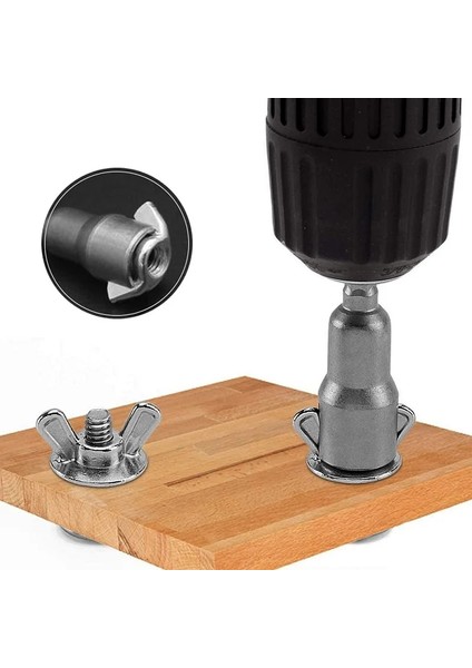 1 Adet 1/4 Inç 6.35MM Hex Shank Soket Adaptör Somunu Güç Aracı Için Oluklu Kelebek Cıvata Lokma Anahtar Elektrikli Tornavida Kovanı (Yurt Dışından) fiyatları