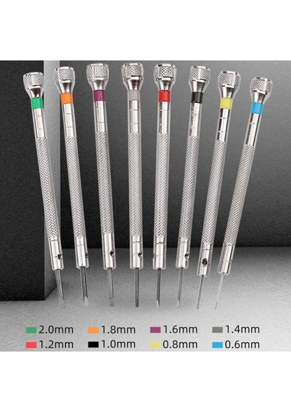 1.6mmcross Yüksek Karbon Çelik 0.6mm-2.0mm Saatçiler Hassas Tornavidalar Saat Gözlükleri Düz Bıçak Küçük Aksesuarlar Tamir Tornavida Araçları (Yurt Dışından) fırsatları