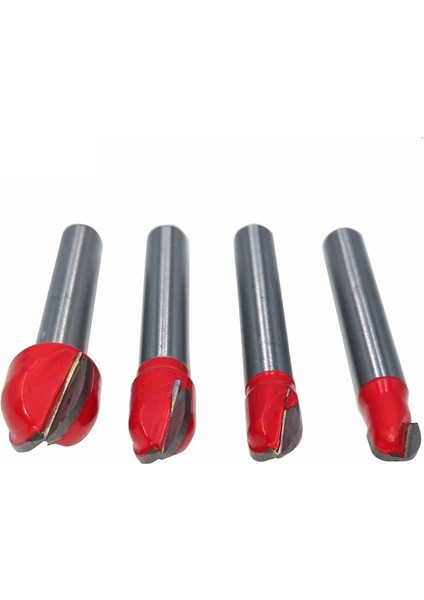 B-04 6/6.35MM Shank Yuvarlak Uçlu Yönlendirici Bit Yuvarlak Freze Kesici Ahşap Cnc Yarıçapı Çekirdek Kutusu Katı Karbür Matkap Ucu Woofworking Araçları (Yurt Dışından) indirimleri