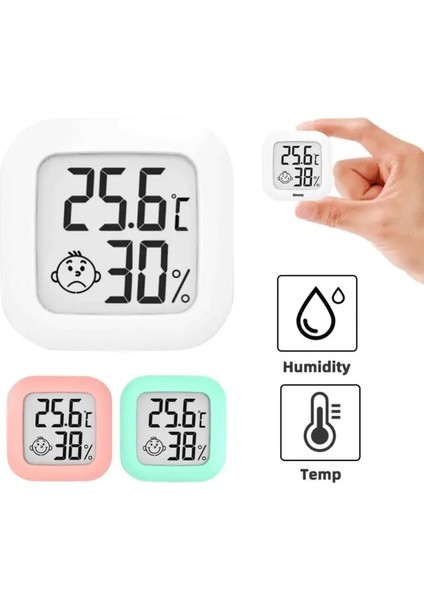 Mavi Mini LCD Dijital Termometre Higrometre Kapalı Oda Elektronik Sıcaklık Nem Ölçer Sensörü Ölçer Ev Için Hava Istasyonu (Yurt Dışından)