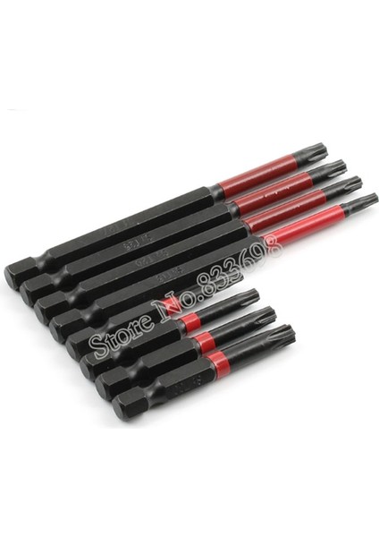 50MM Uzunluk T10 Bir Adet Kaymaz Torx Tornavida Uçları 1/4 "shank Manyetik Elektrikli Yıldız Tornavida Kafası T8 T9 T10 T15 T20 T25 T27 T30 T40 (Yurt Dışından) indirimleri