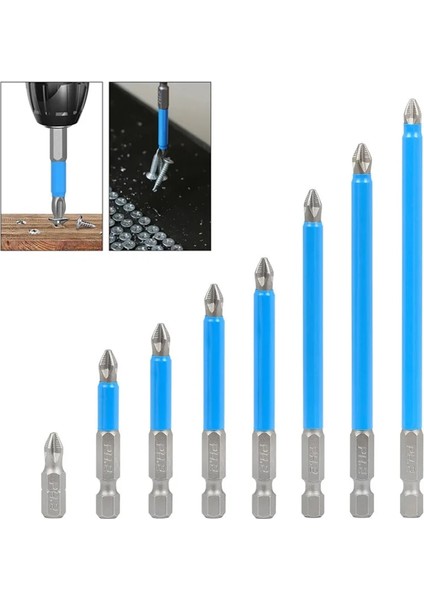 100MM 1 Adet 1/4 "hex Shank Manyetik Ph2 Uzun Erişimli Elektrik Arc Tornavida Uçları Seti Kesinlik Tek Phillips Çapraz Kafa Elektrikli Aletler (Yurt Dışından)