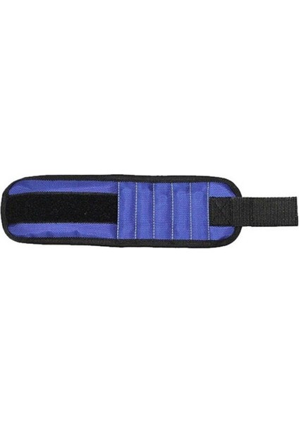 Mavi 5 Bölüm Bilek Kayışı Manyetik Taşınabilir Alet Çantası W/10 Adet Mıknatıslar Elektrikçi Bileklik Tutma Vidaları Matkap Ucu (Yurt Dışından)