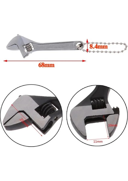Gümüş Mini Metal Ayarlanabilir Anahtar 2.5/4in Evrensel Anahtar Anahtar Somun Anahtarı Aksesuarları El Aletleri 0-10MM Çene Anahtarı Anahtarı (Yurt Dışından) modelleri