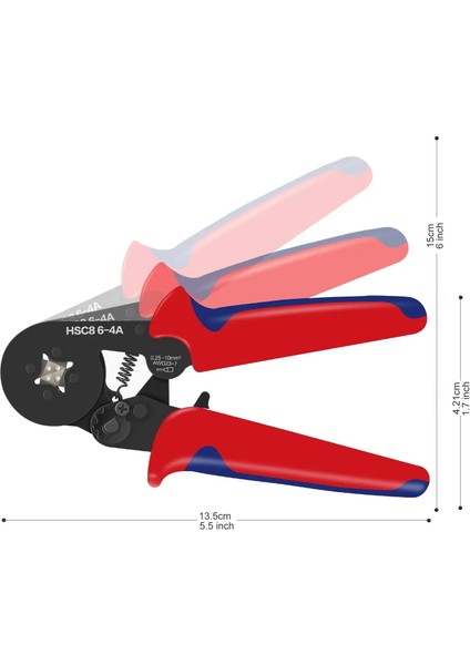 400 Adet Terminal Zowobuy Boru Şeklindeki Terminal Sıkma Araçları Mini Elektrikçi Pense El Aletleri Hsc8 6-4 0.06-10MM² 28-7AWG Yüksek Hassasiyetli Pense S (Yurt Dışından)
