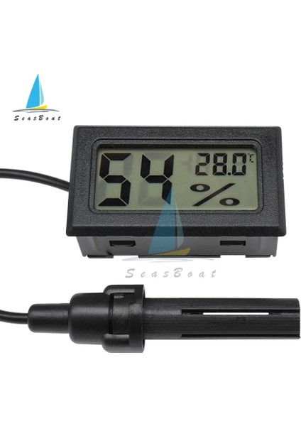 Telsiz Mini LCD Dijital Termometre Higrometre Iç Mekan Sıcaklık Sensörü Nem Ölçer Ölçer Aletleri Buzdolabı Akvaryum Monitörü (Yurt Dışından) fırsatları