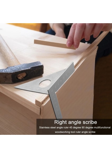 7 Inç Alüminyum Paslanmaz Çelik Açı Cetvel Iletki Çok Fonksiyonlu Ağaç Işleme 45 90 Derece Ölçüm Işaretleme Ölçer Açı Iletki Cetveller (Yurt Dışından) fırsatları